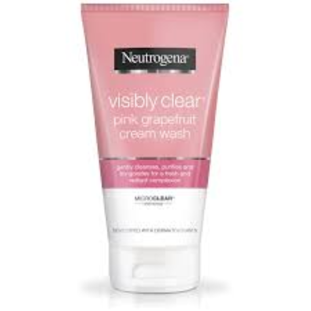 NEUTROGENA VISIBLY CLEAR PINK GRAPE CREAM WASH 150ML